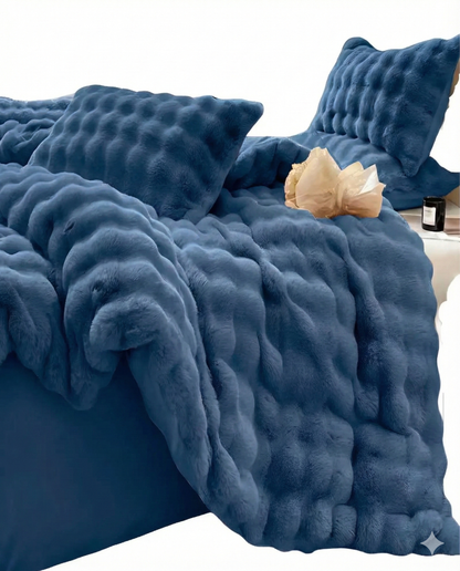 Cobija Deluxe Piel de Conejo – Calidez Premium con Textura Piña